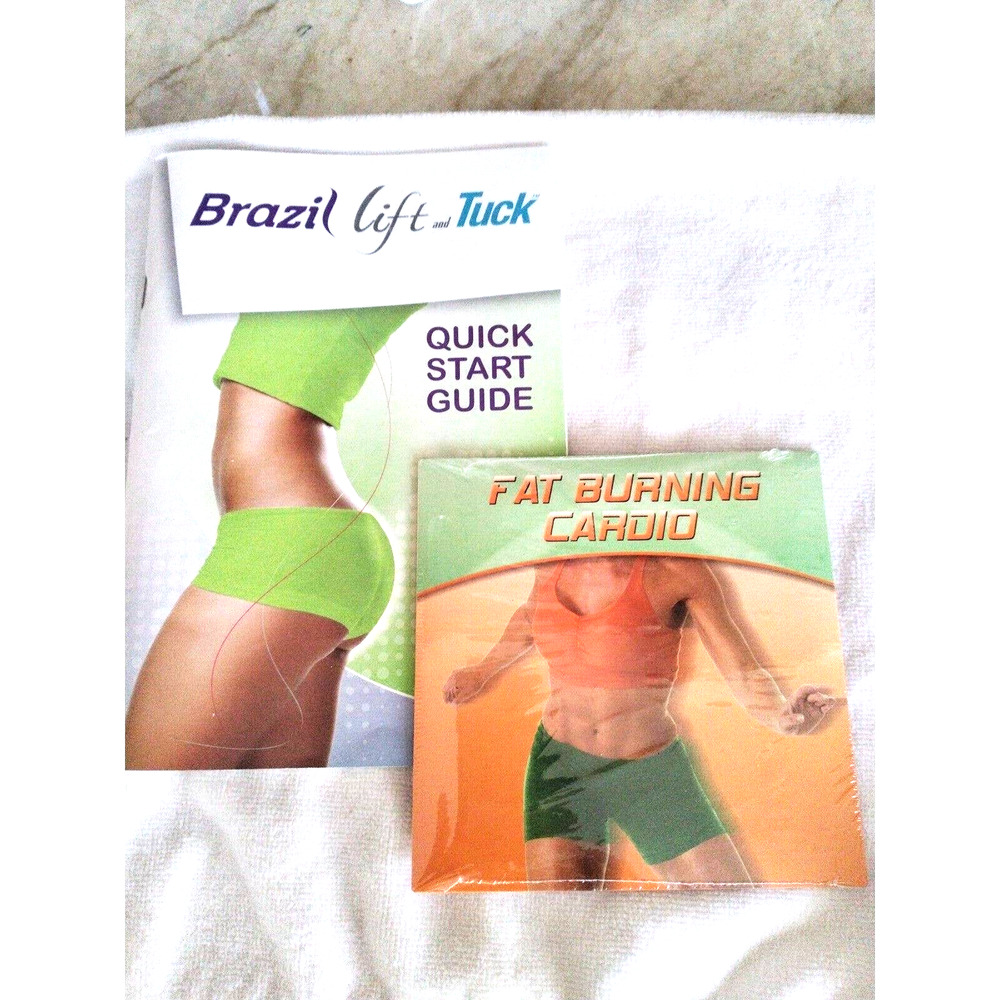 Brazil Lift Tuck Fat Burning Cardio Savvier DVD set includes BOOK Fitness Health